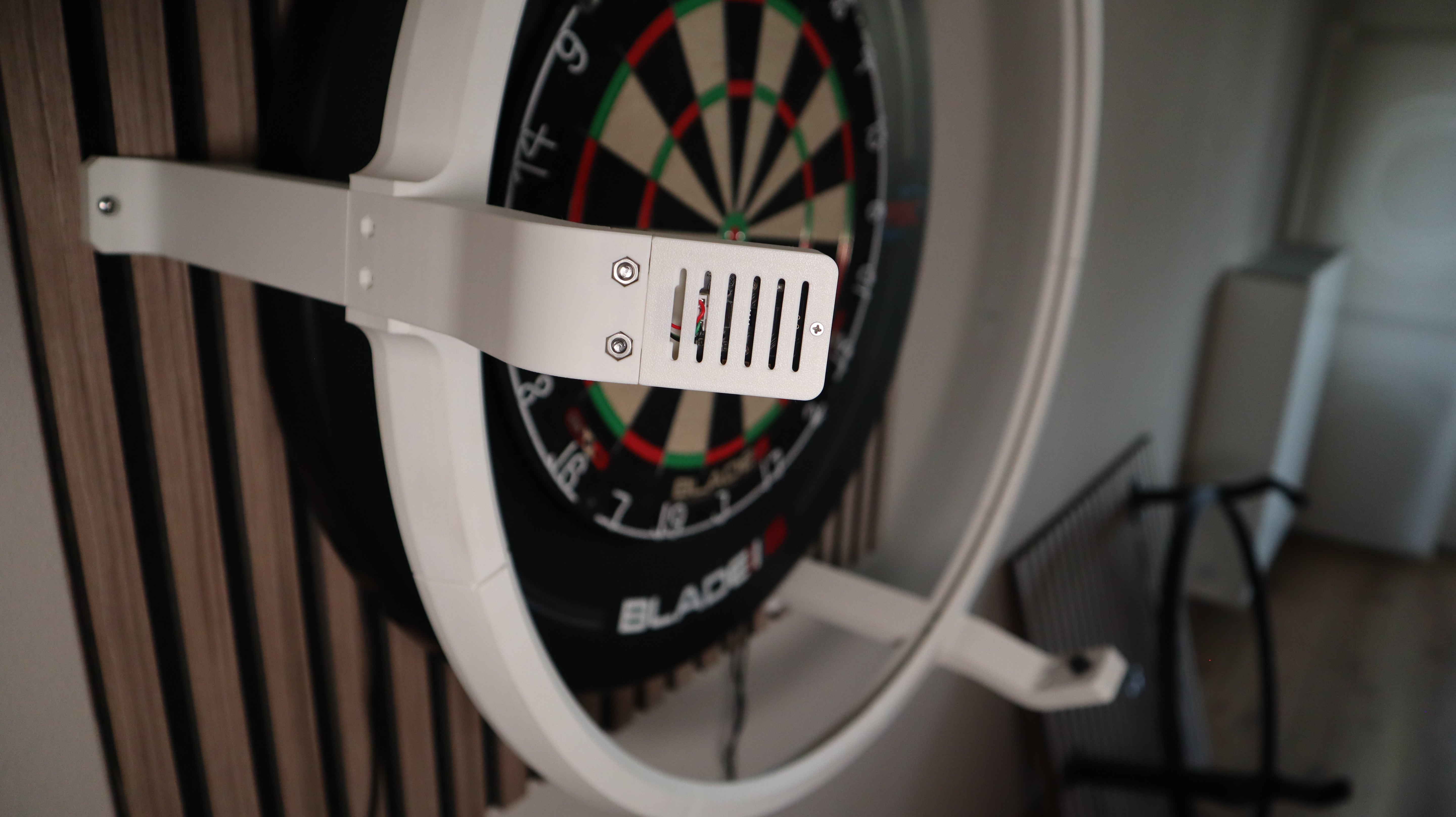 Autodarts Komplettset mit Leuchtring Elfenbeinweiß