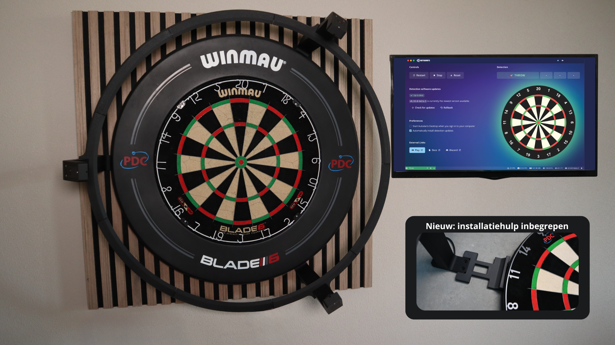 Autodarts Komplettset mit Leuchtring