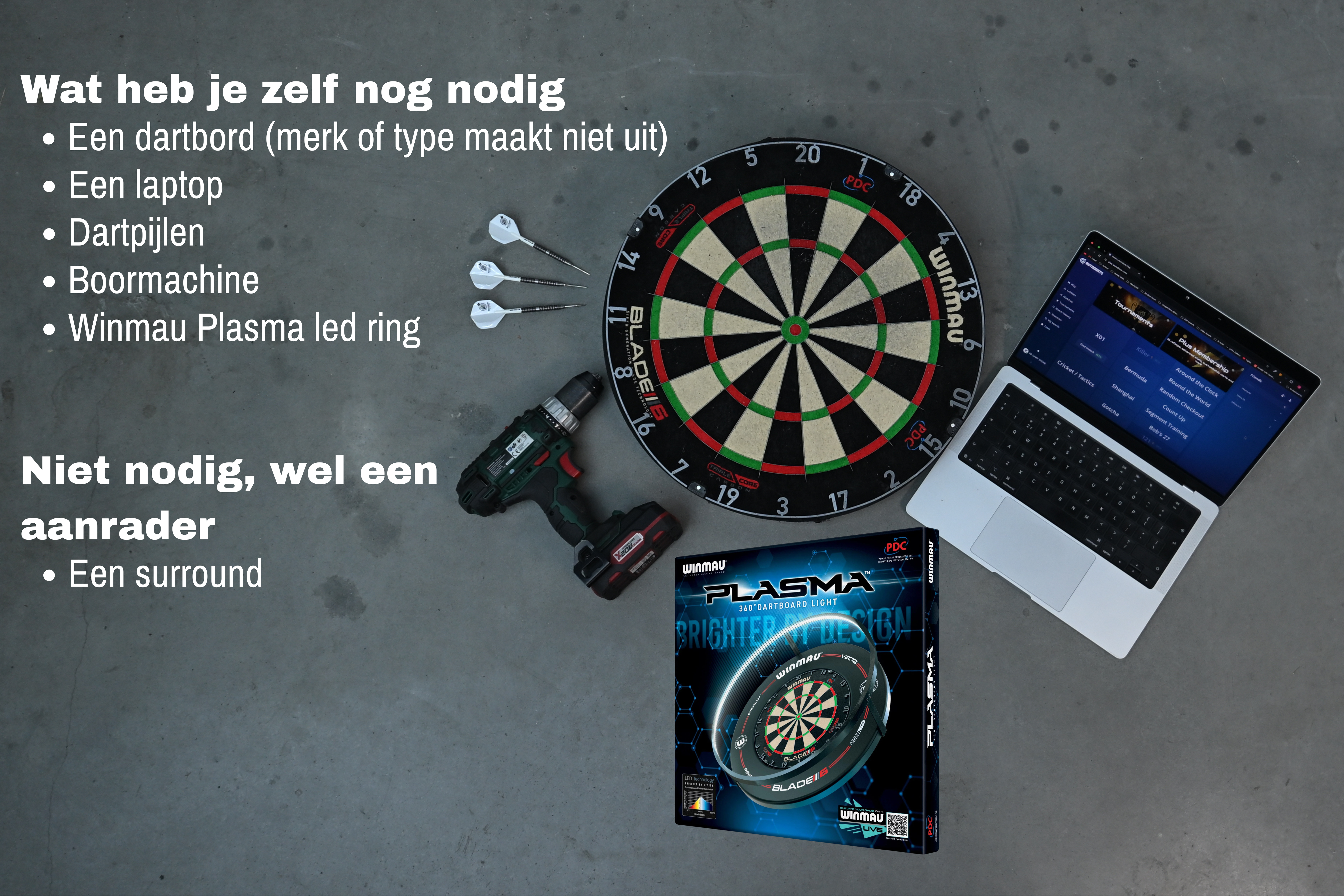 Autodarts set for Winmau Plasma Light Ring